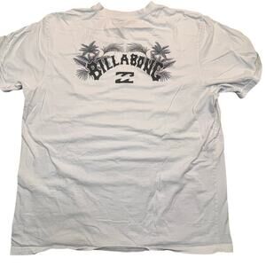Billabong Men‎ XL Premium Tee White Palm Graphic Surf Skate Beach Casual T-Shirt